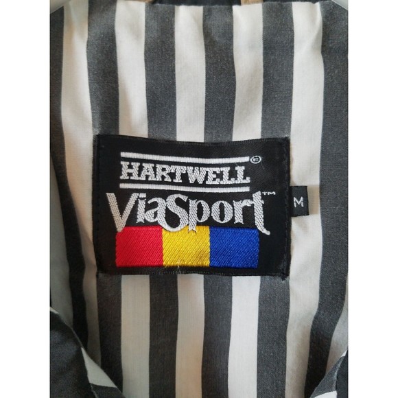 Vtg 1990s Hartwell ViaSport Taylor Zip Up Windbreaker Jacket Sz M - Picture 2 of 9